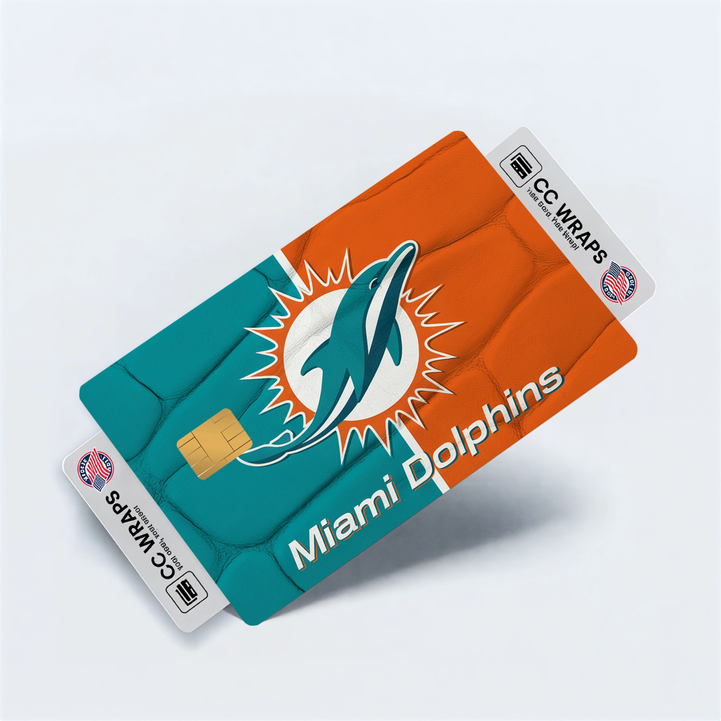 Miami Dolphins Credit Card Skin Sticker | NFL Debit Card Cover