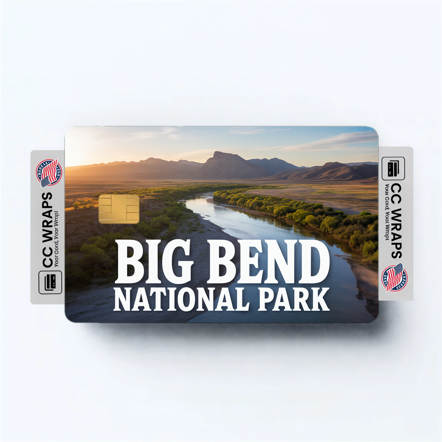 2PK Big Bend National Park Credit Card Vinyl Skin Decal