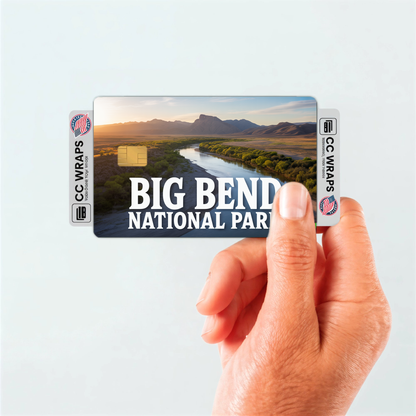2PK Big Bend National Park Credit Card Vinyl Skin Decal