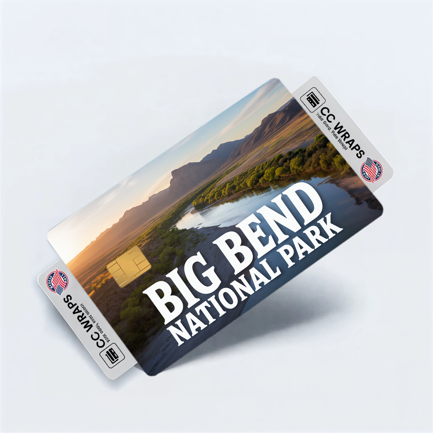2PK Big Bend National Park Credit Card Vinyl Skin Decal
