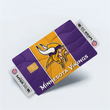 Minnesota Vikings Credit Card Skin Sticker | NFL Debit Card Cover