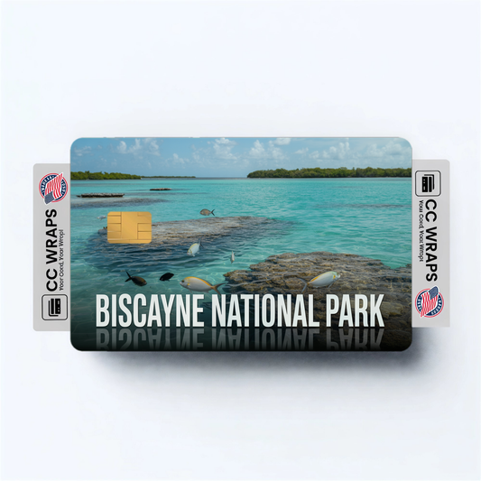 2PK Biscayne National Park Credit Card Vinyl Skin Decal