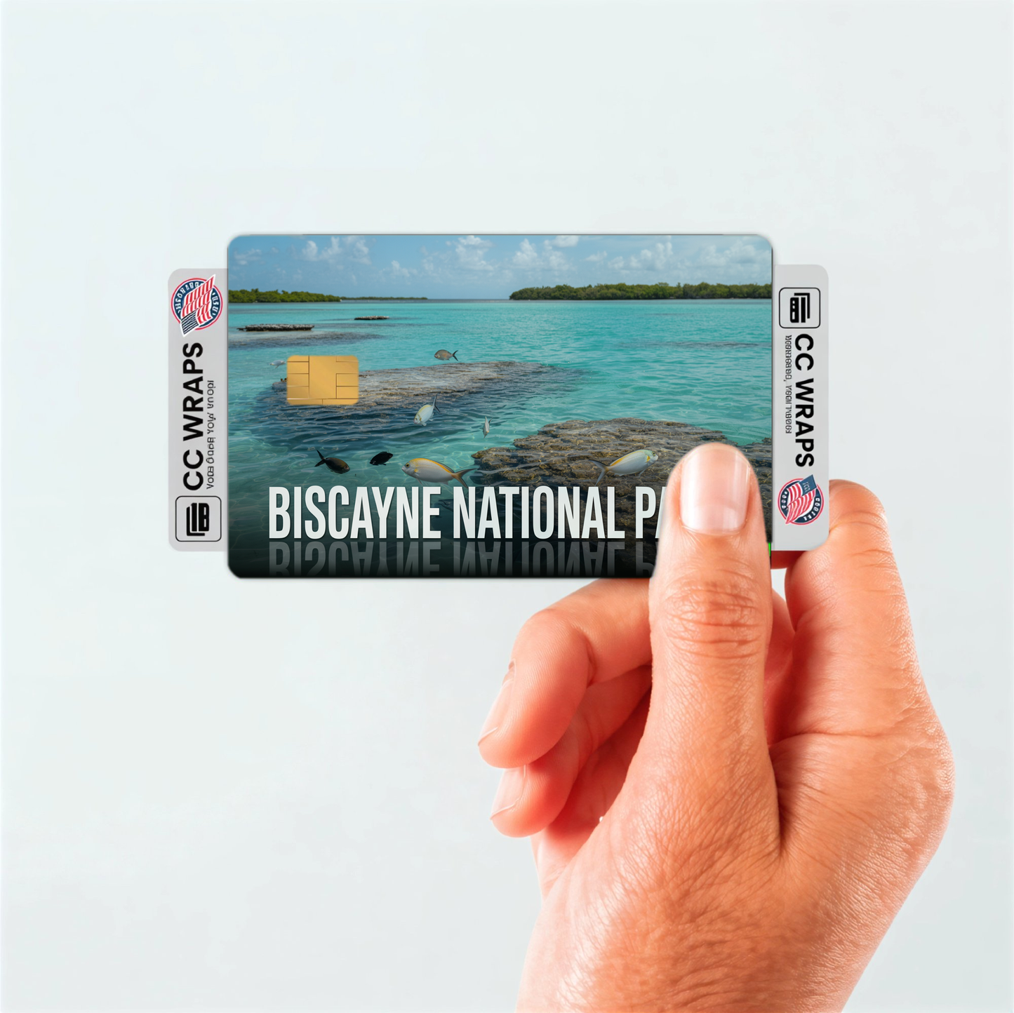 2PK Biscayne National Park Credit Card Vinyl Skin Decal