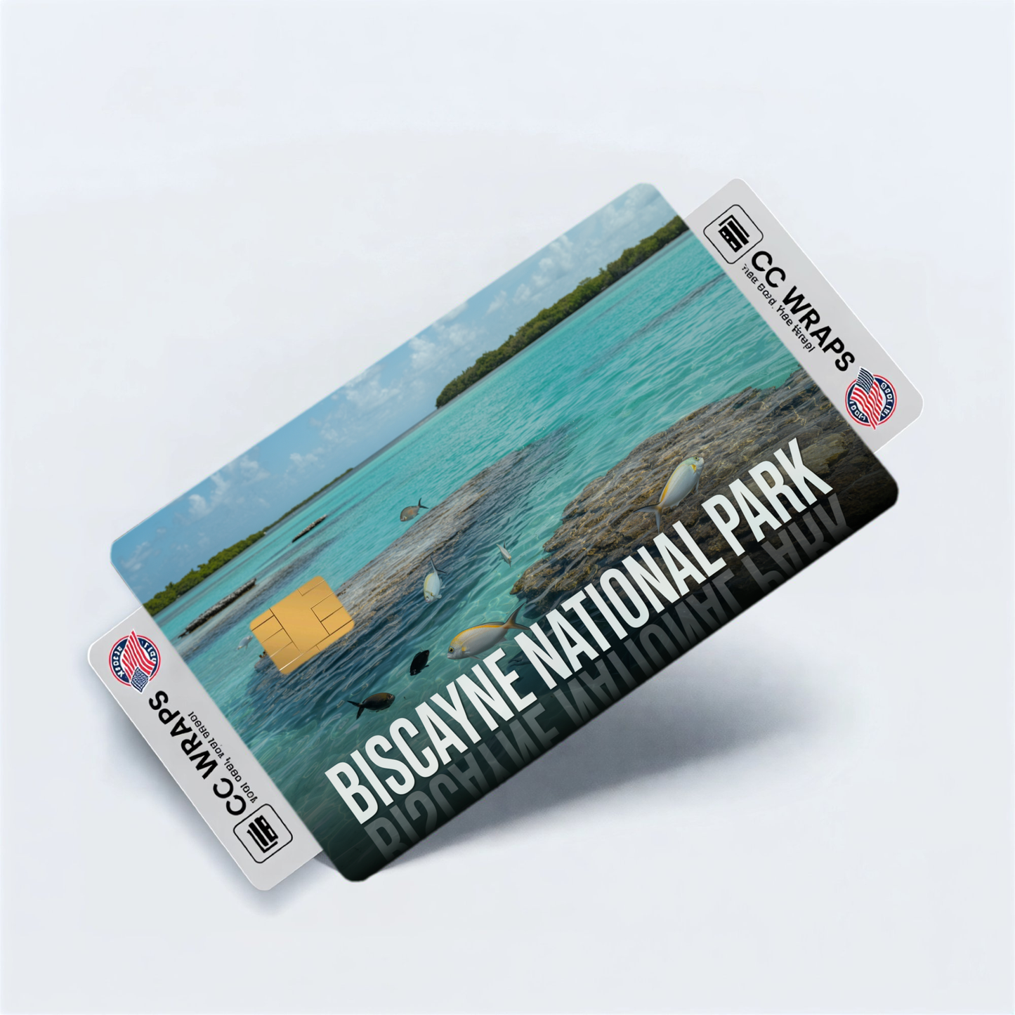 2PK Biscayne National Park Credit Card Vinyl Skin Decal