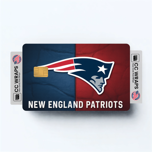 New England Patriots Credit Card Skin Sticker | NFL Debit Card Cover