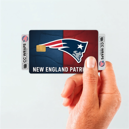 New England Patriots Credit Card Skin Sticker | NFL Debit Card Cover