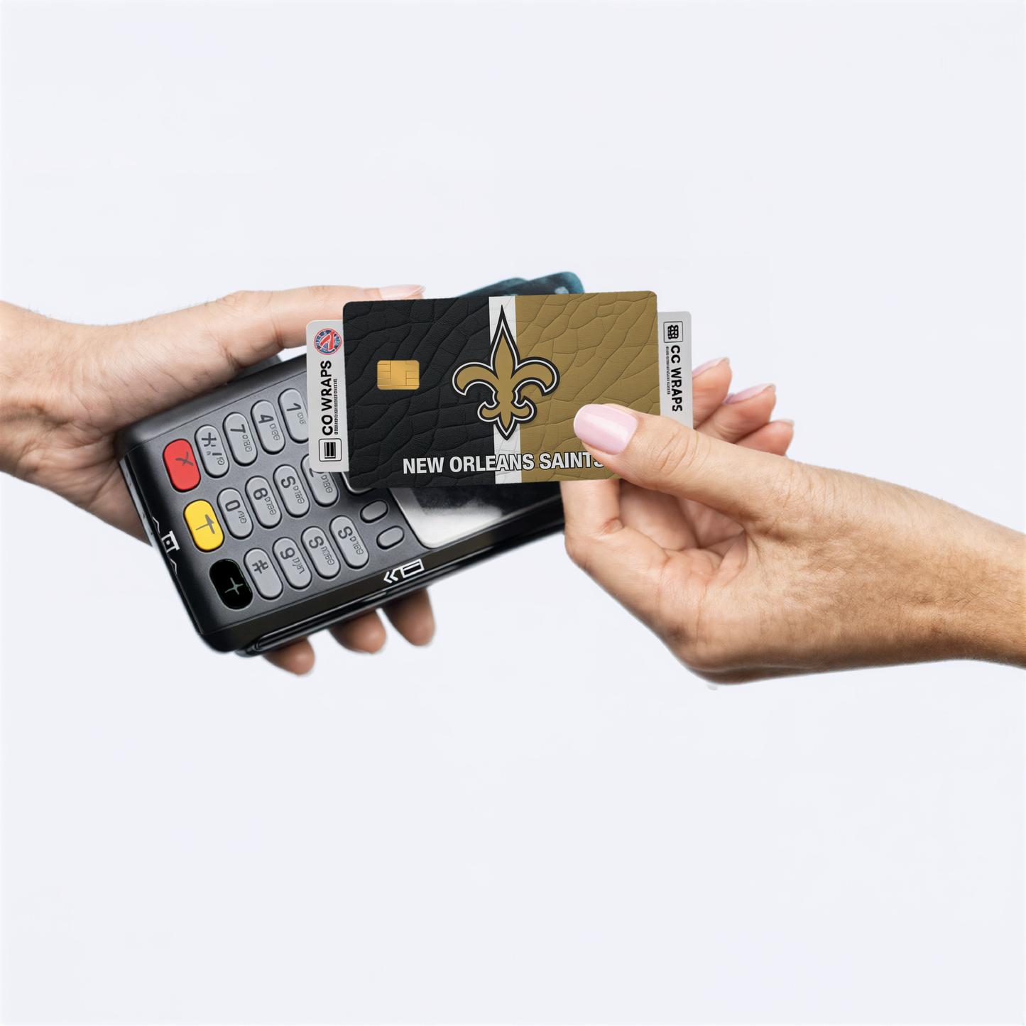 New Orleans Saints Credit Card Skin Sticker | NFL Debit Card Cover