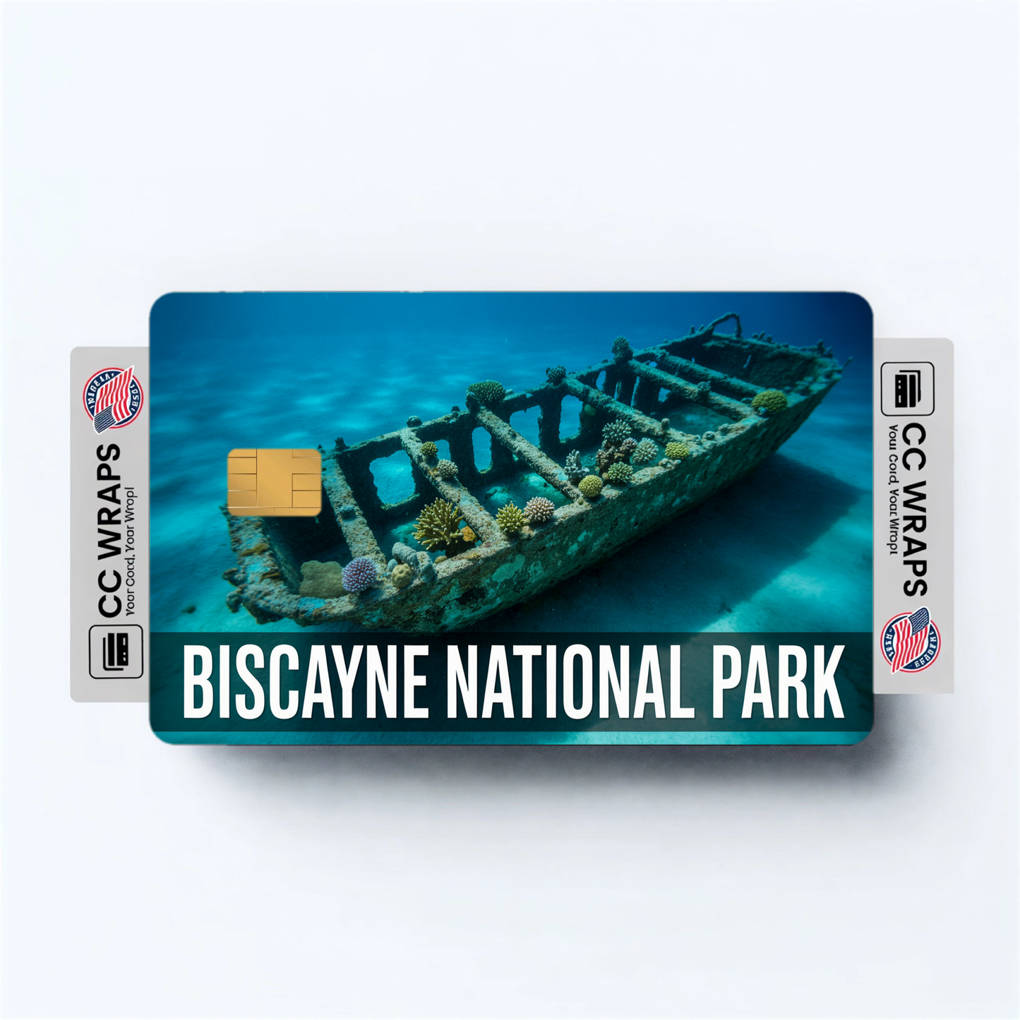 2PK Biscayne National Park Credit Card Vinyl Skin Decal