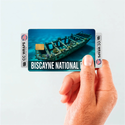2PK Biscayne National Park Credit Card Vinyl Skin Decal