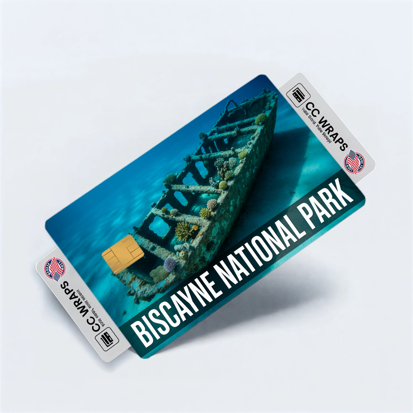 2PK Biscayne National Park Credit Card Vinyl Skin Decal