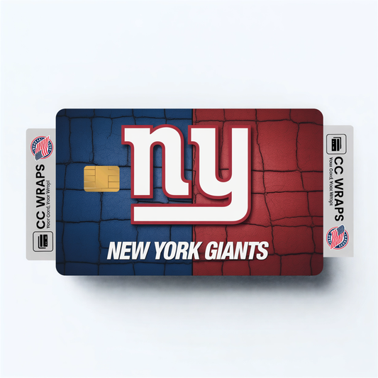 New York Giants Credit Card Skin Sticker | NFL Debit Card Cover