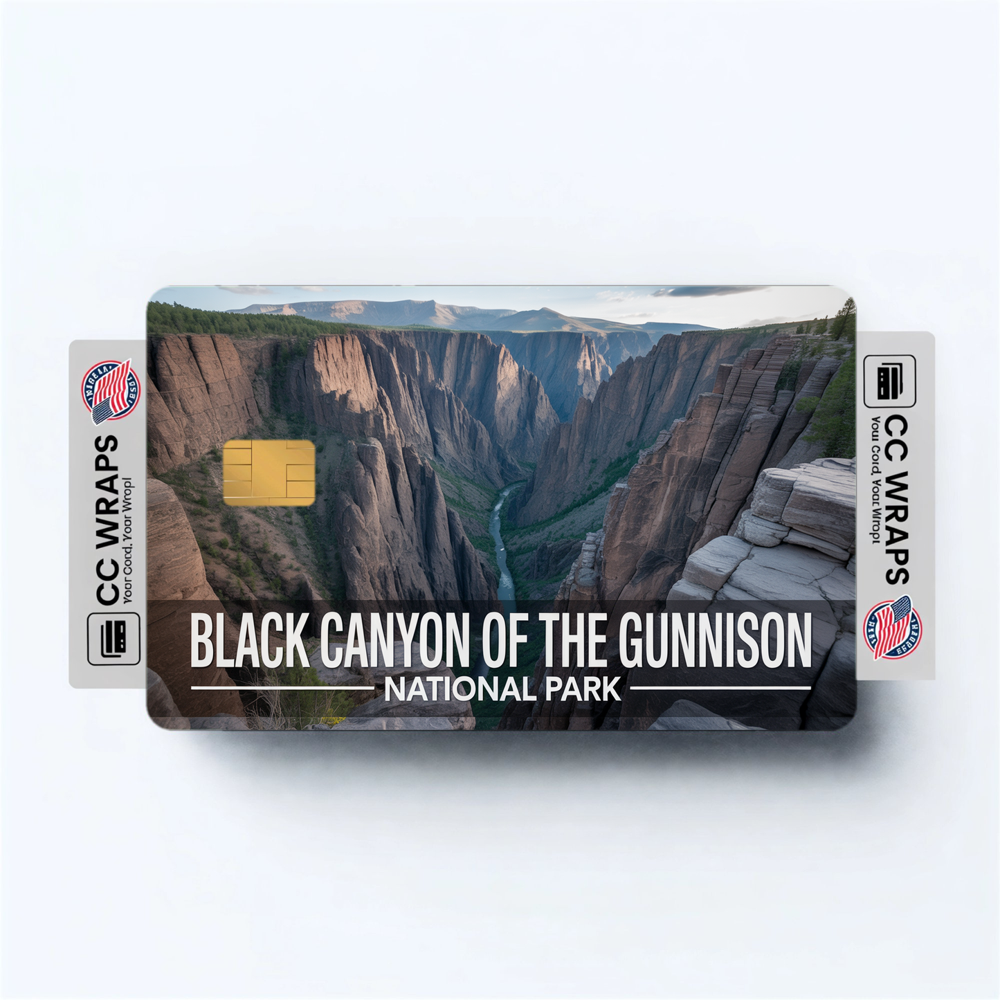 2PK Black Canyon of the Gunnison National Park Credit Card Vinyl Skin Decal