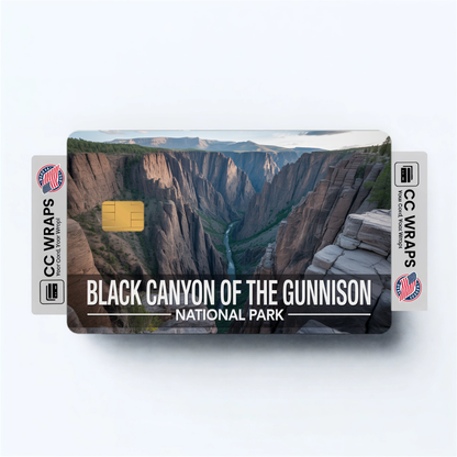 2PK Black Canyon of the Gunnison National Park Credit Card Vinyl Skin Decal
