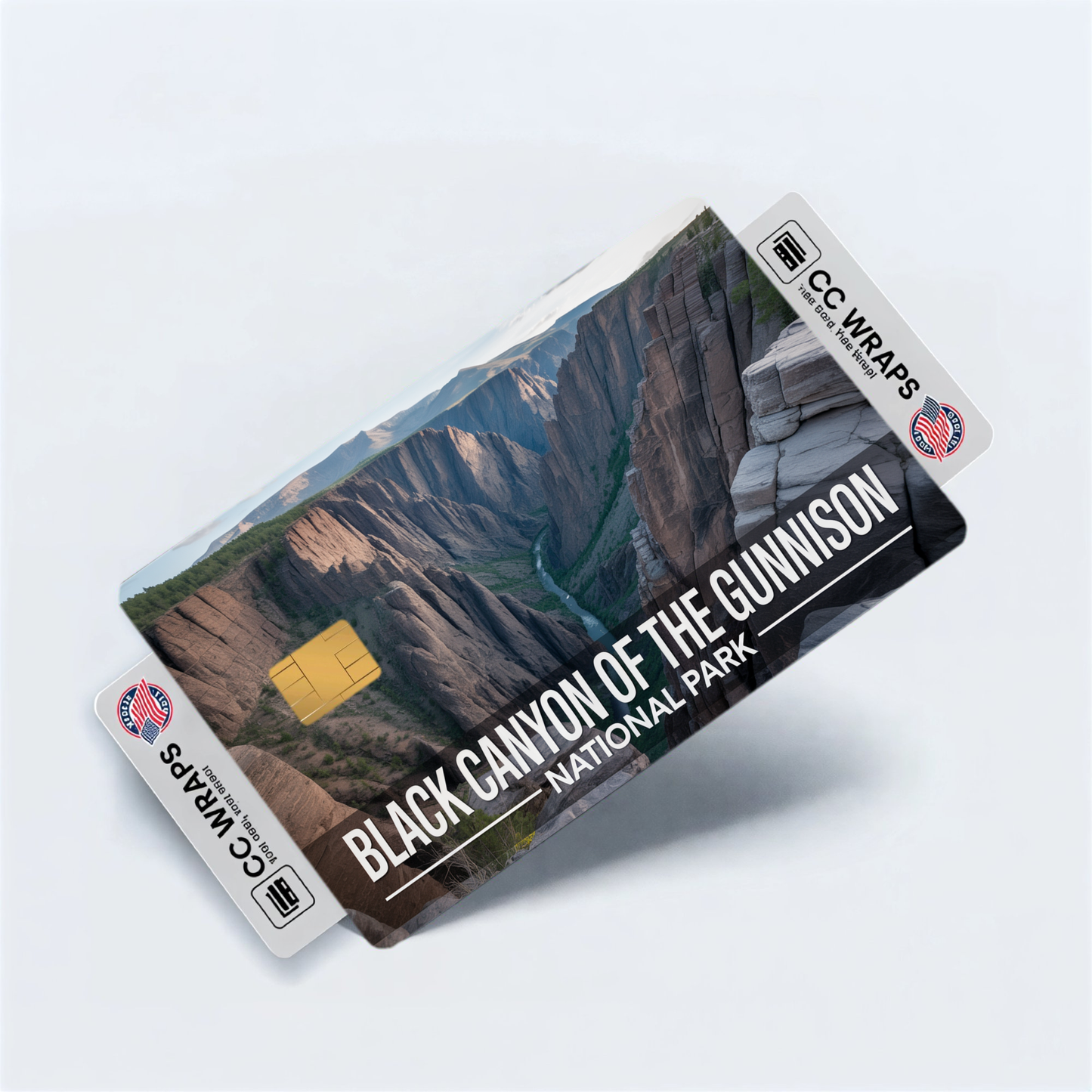 2PK Black Canyon of the Gunnison National Park Credit Card Vinyl Skin Decal