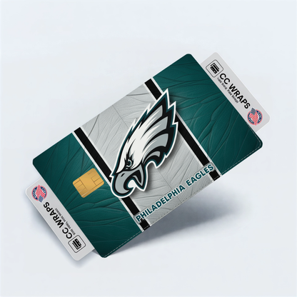 Philadelphia Eagles Credit Card Skin Sticker | NFL Debit Card Cover