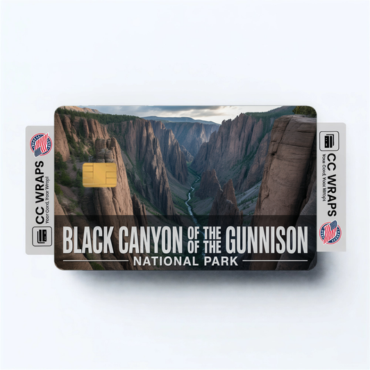 2PK Black Canyon of the Gunnison National Park Credit Card Vinyl Skin Decal