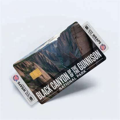 2PK Black Canyon of the Gunnison National Park Credit Card Vinyl Skin Decal