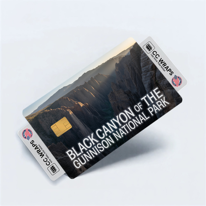 2PK Black Canyon of the Gunnison National Park Credit Card Vinyl Skin Decal