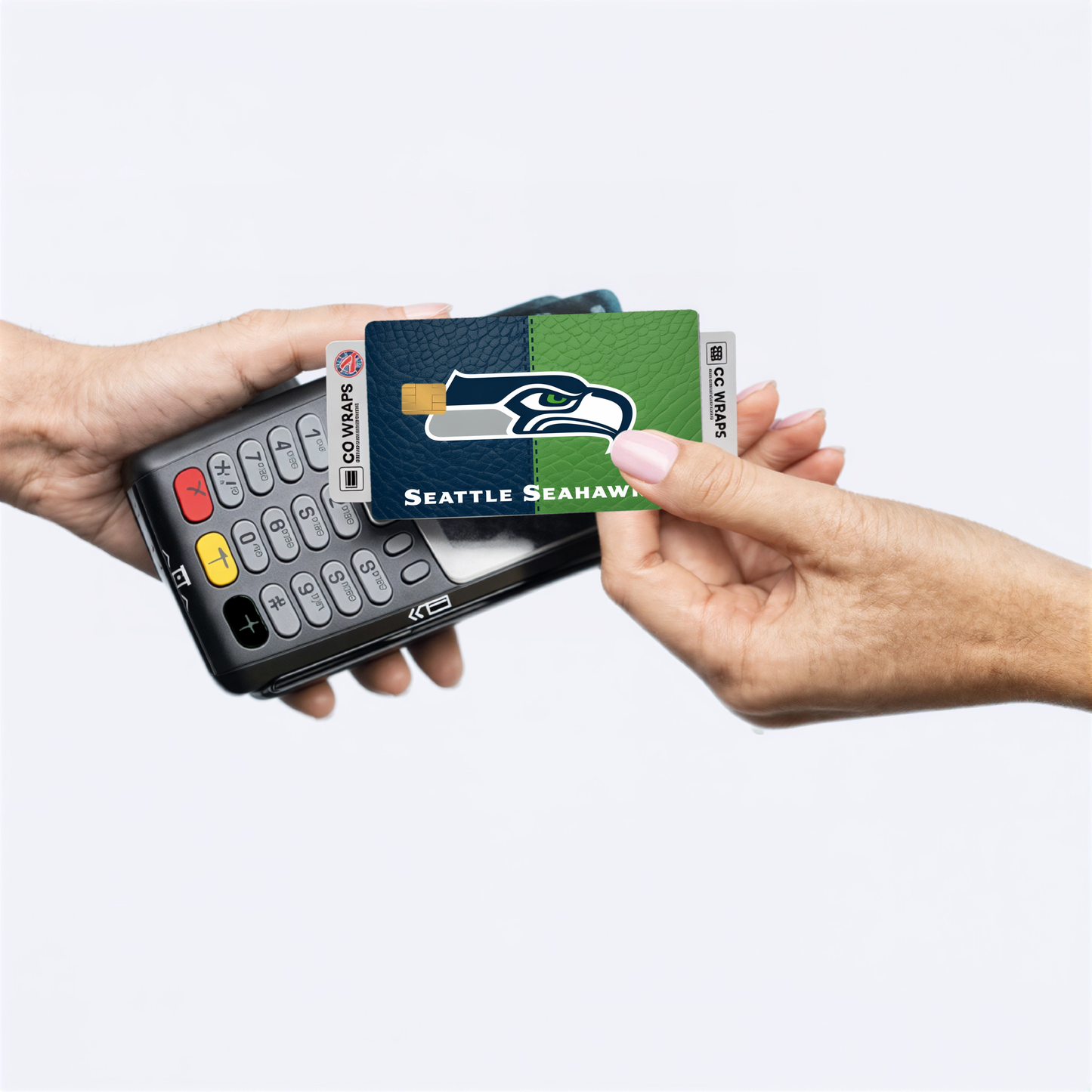 Seattle Seahawks Credit Card Skin Sticker | NFL Debit Card Cover