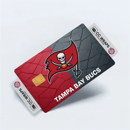 Tampa Bay Bucs Credit Card Skin Sticker | NFL Debit Card Cover