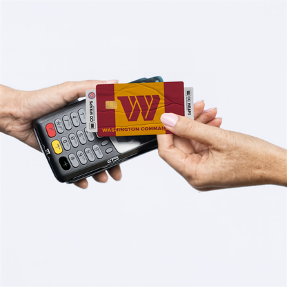 Washington Commanders Credit Card Skin Sticker | NFL Debit Card Cover