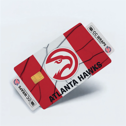 Atlanta Hawks Credit Card Skin Sticker | NBA Debit Card Cover