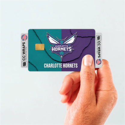 Charlotte Hornets Credit Card Skin Sticker | NBA Debit Card Cover