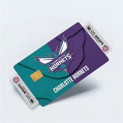 Charlotte Hornets Credit Card Skin Sticker | NBA Debit Card Cover