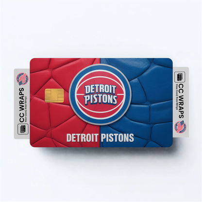 Detroit Pistons Credit Card Skin Sticker | NBA Debit Card Cover