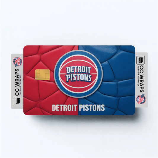 Detroit Pistons Credit Card Skin Sticker | NBA Debit Card Cover
