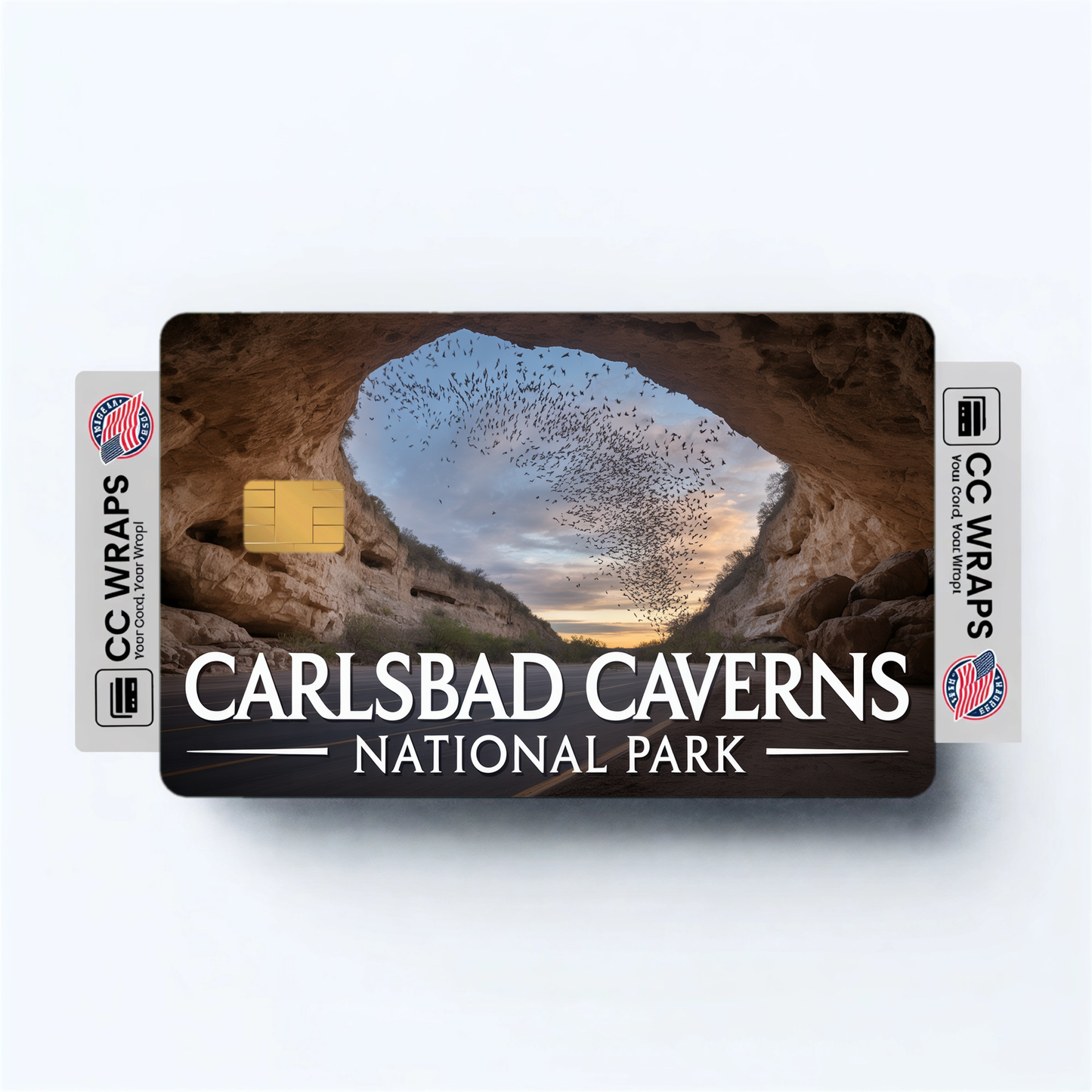 2PK Carlsbad Caverns National Park Credit Card Vinyl Skin Decal