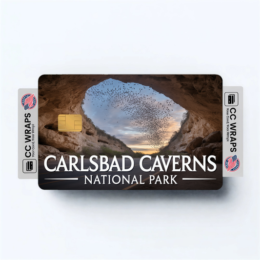 2PK Carlsbad Caverns National Park Credit Card Vinyl Skin Decal