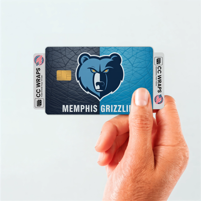 Memphis Grizzlies Credit Card Skin Sticker | NBA Debit Card Cover
