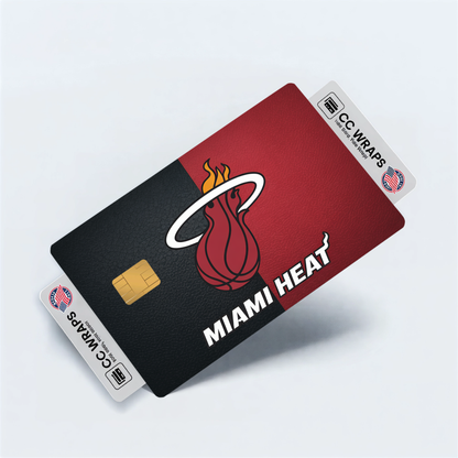 Miami Heat Credit Card Skin Sticker | NBA Debit Card Cover