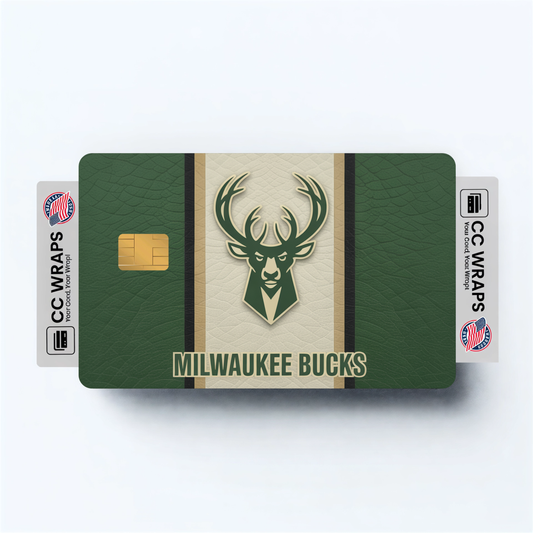 Milwaukee Bucks Credit Card Skin Sticker | NBA Debit Card Cover