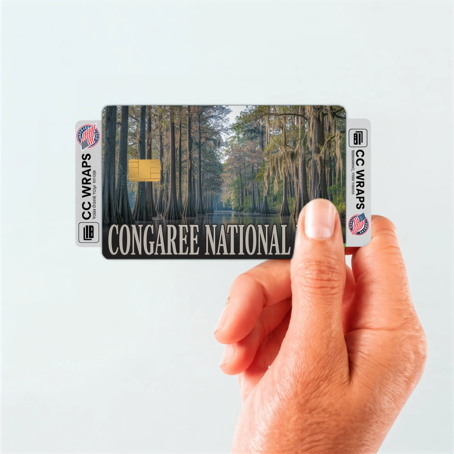 2PK Congaree National Park Credit Card Vinyl Skin Decal