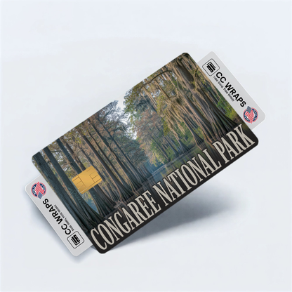 2PK Congaree National Park Credit Card Vinyl Skin Decal