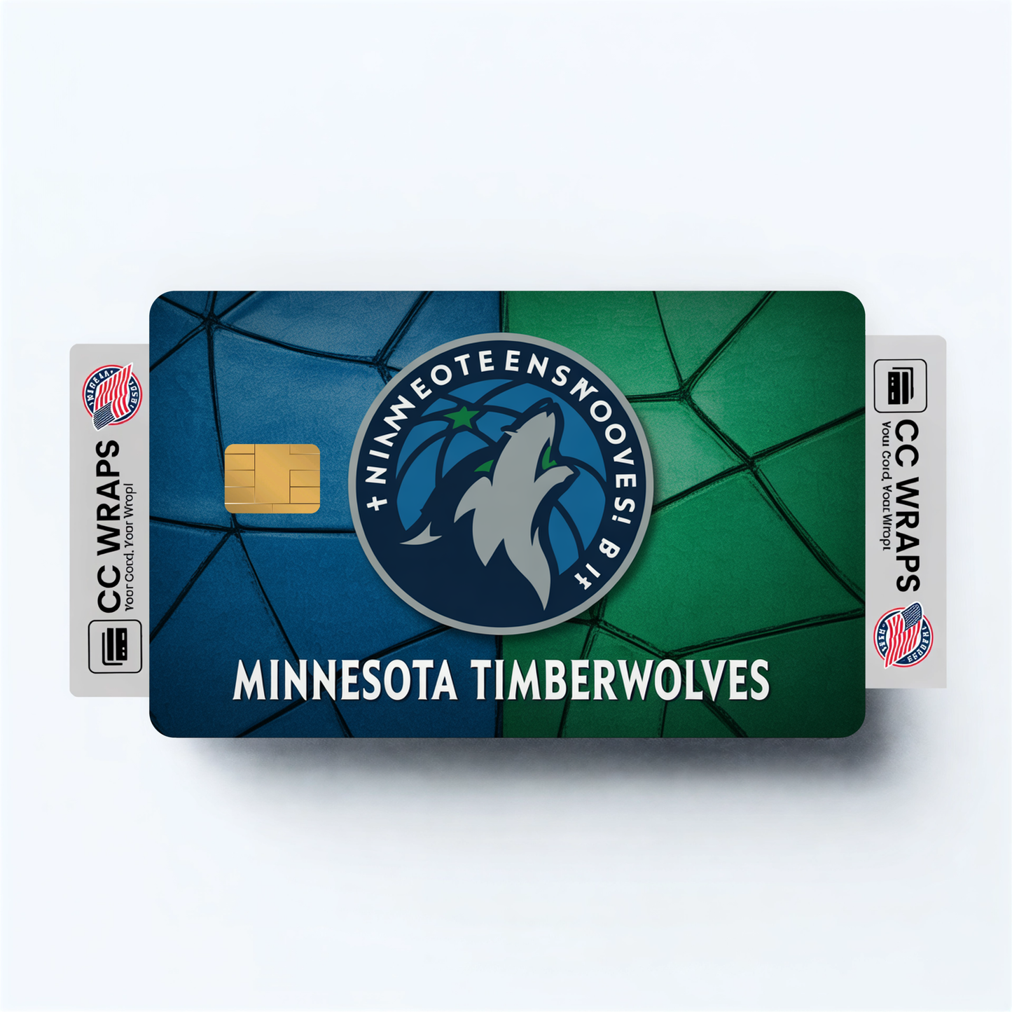 Minnesota Timberwolves Credit Card Skin Sticker | NBA Debit Card Cover