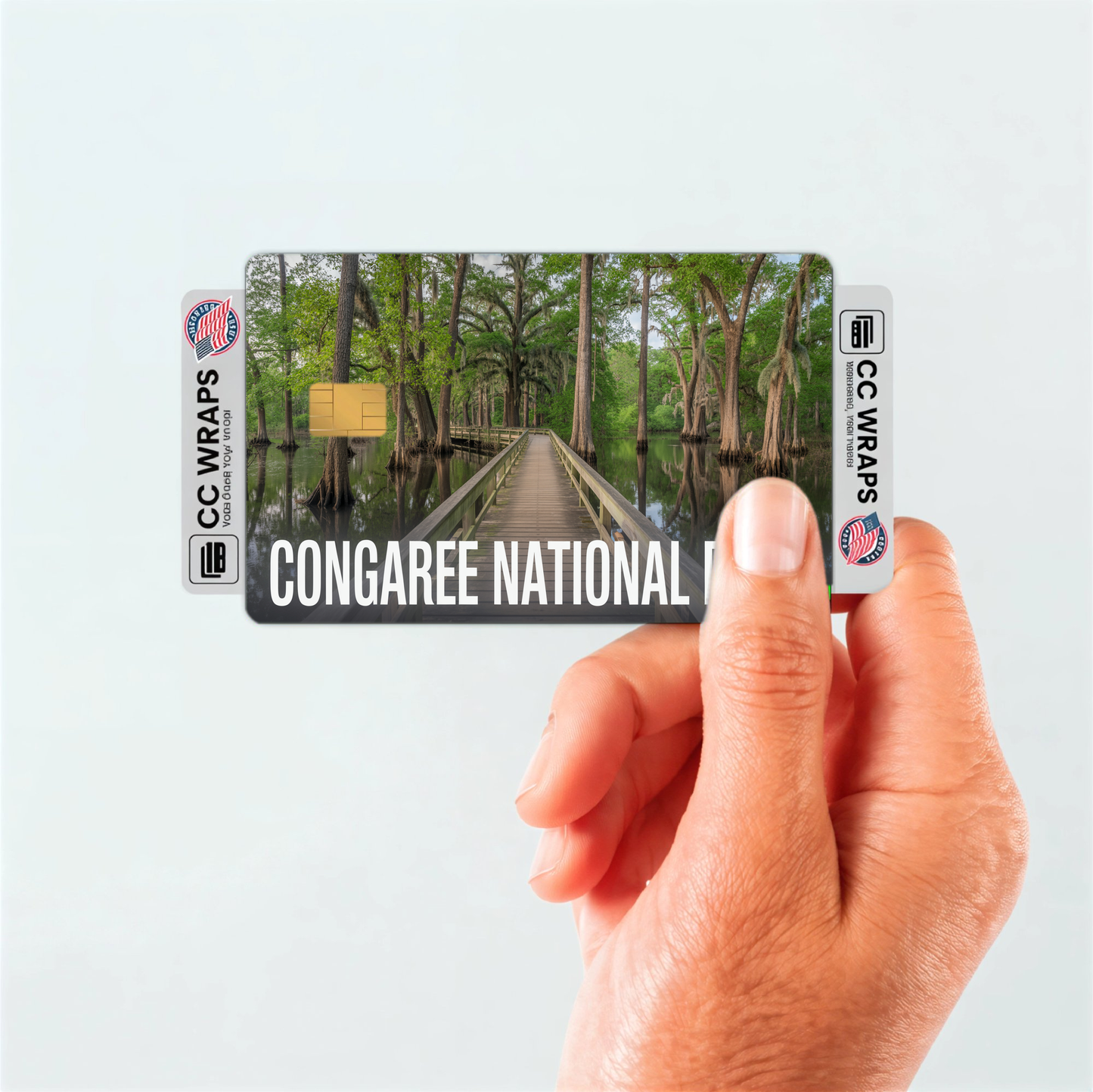 2PK Congaree National Park Credit Card Vinyl Skin Decal