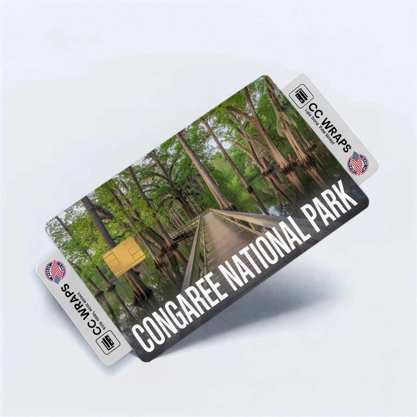 2PK Congaree National Park Credit Card Vinyl Skin Decal