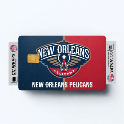 New Orleans Pelicans Credit Card Skin Sticker | NBA Debit Card Cover
