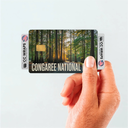 2PK Congaree National Park Credit Card Vinyl Skin Decal