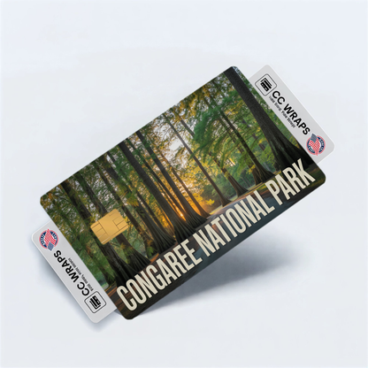 2PK Congaree National Park Credit Card Vinyl Skin Decal