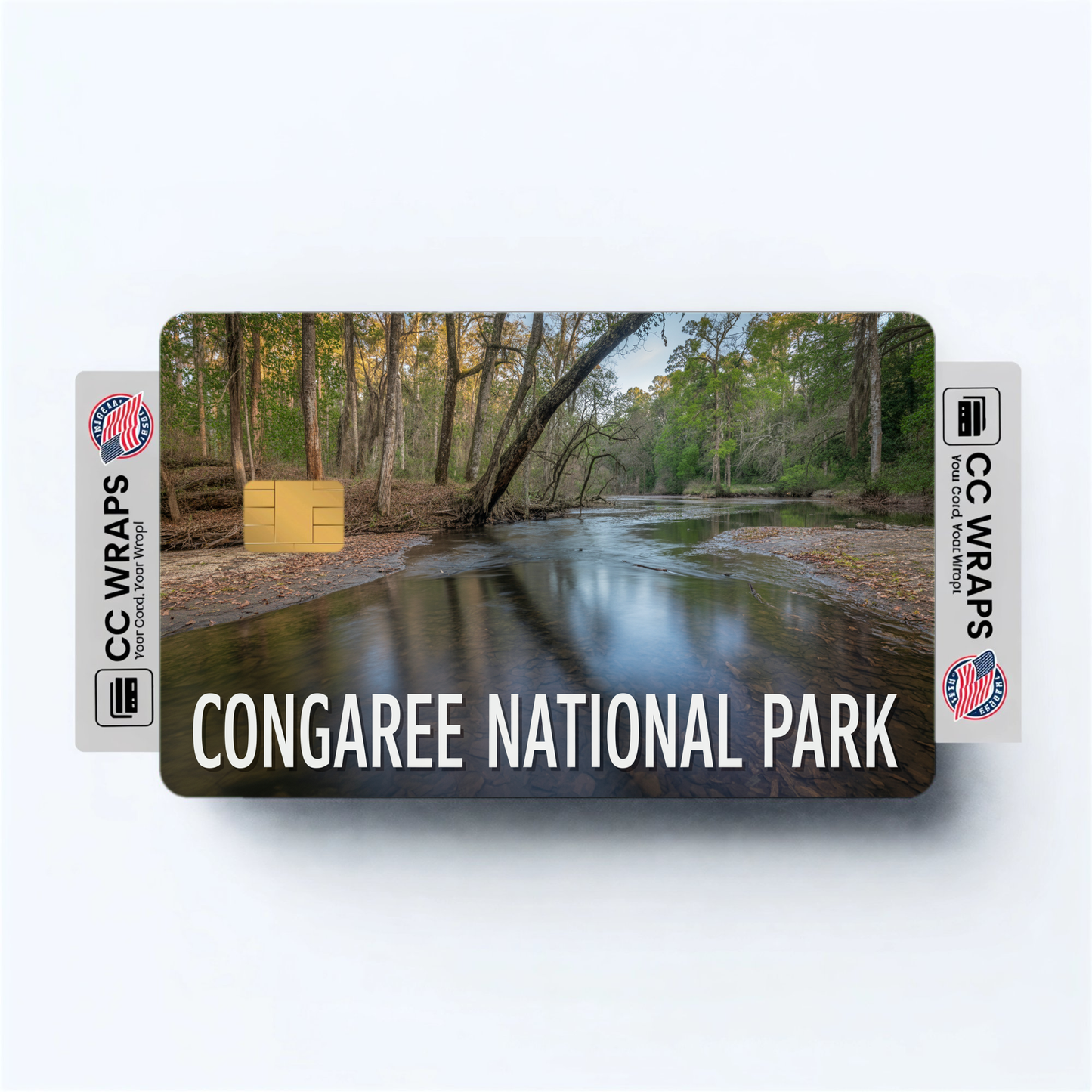 2PK Congaree National Park Credit Card Vinyl Skin Decal