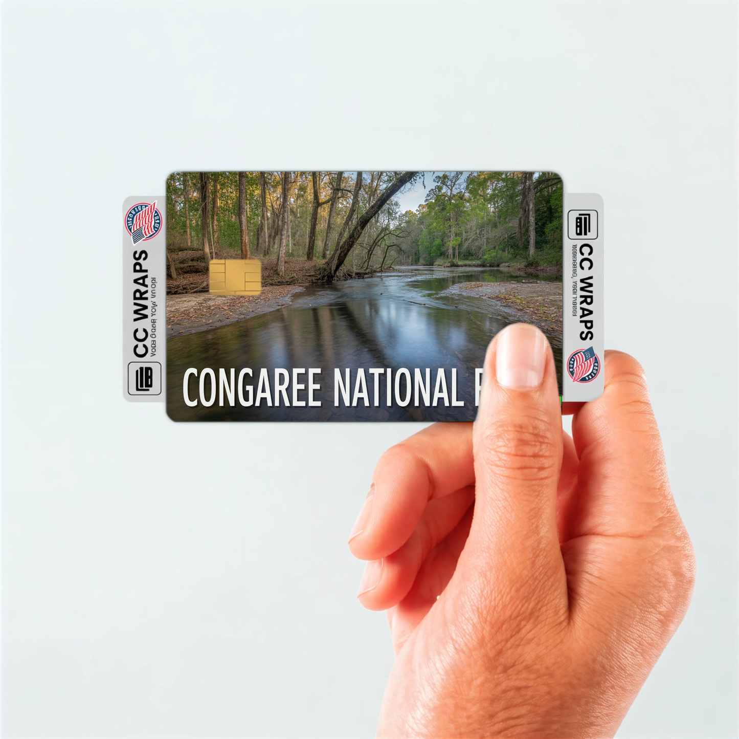 2PK Congaree National Park Credit Card Vinyl Skin Decal