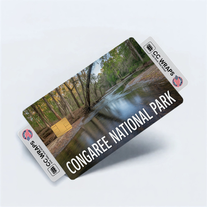 2PK Congaree National Park Credit Card Vinyl Skin Decal
