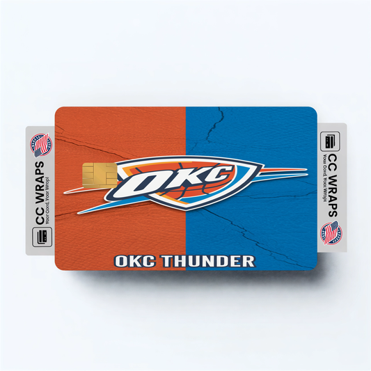 Okc Thunder Credit Card Skin Sticker | NBA Debit Card Cover