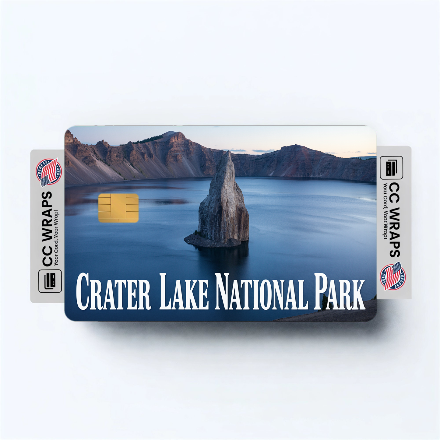 2PK Crater Lake National Park Credit Card Vinyl Skin Decal