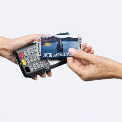 2PK Crater Lake National Park Credit Card Vinyl Skin Decal