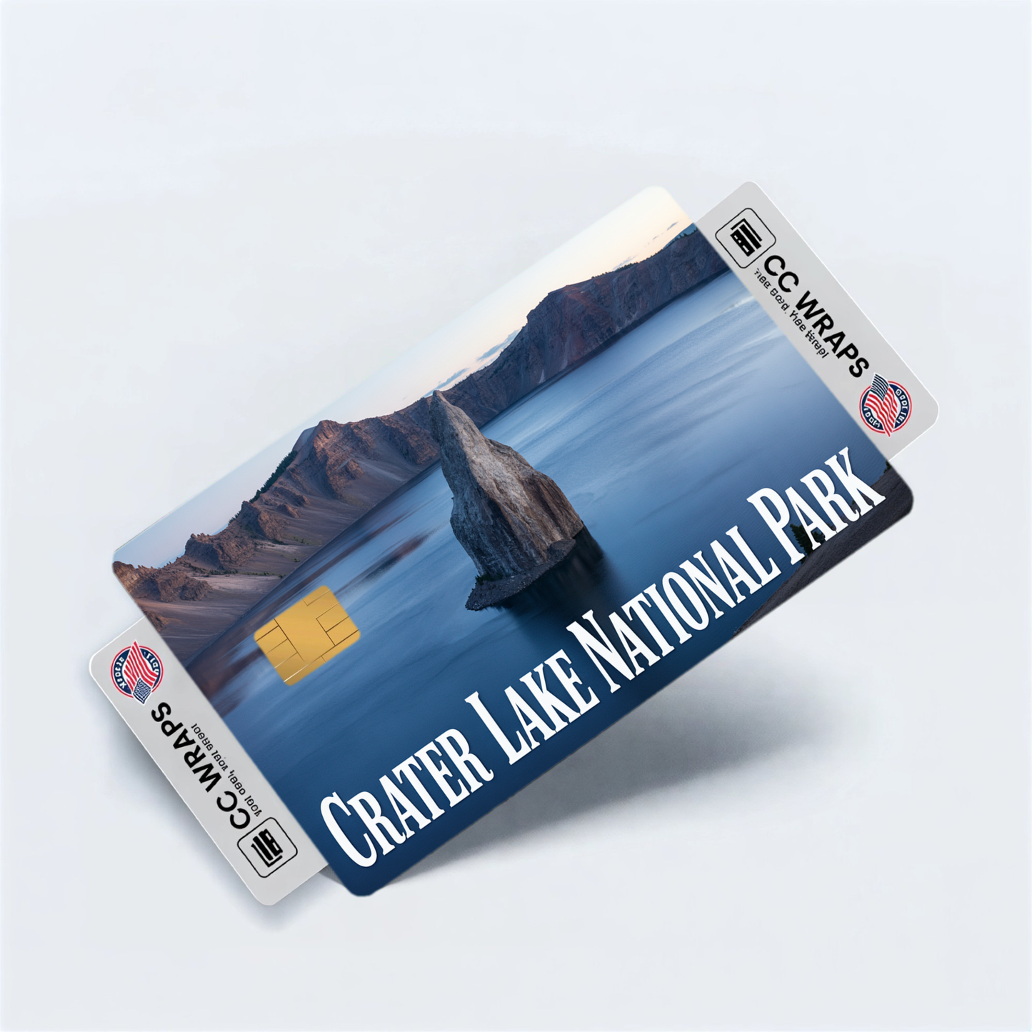 2PK Crater Lake National Park Credit Card Vinyl Skin Decal